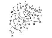 Mercedes Fog Light Trim - Genuine Mercedes 2118850422