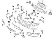 Mercedes Fog Light Trim - Genuine Mercedes 2158851422
