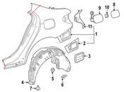 Mercedes Fuel Filler Door - Genuine Mercedes 1777571800