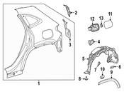 Mercedes Fuel Filler Door - Genuine Mercedes 2477571300