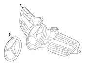 Mercedes Grille - Genuine Mercedes 1718850553