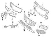 Mercedes Grille - Genuine Mercedes 2188850600