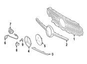 Mercedes Grille - Genuine Mercedes 2578881000