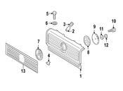 Mercedes Grille - Genuine Mercedes 4638880615
