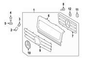 Mercedes Grille - Genuine Mercedes 4638800423