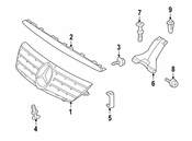 Mercedes Grille Bracket - Genuine Mercedes 2038890090
