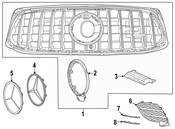 Mercedes Grille Emblem - Genuine Mercedes 2478173100
