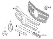 Mercedes Grille Emblem - Genuine Mercedes 1668170800
