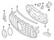Mercedes Grille Emblem - Genuine Mercedes 0008800400