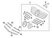 Mercedes Grille Emblem - Genuine Mercedes 2098880052