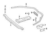 Mercedes Hybrid Battery Compartment Bracket - Genuine Mercedes 2056100117