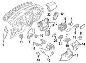 Mercedes Ignition Lock Escutcheon - Genuine Mercedes 24668300262A17