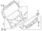 Mercedes Liftgate Trim - Genuine Mercedes 15674021009H68