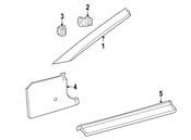 Mercedes Liftgate Trim Scuff Plate - Genuine Mercedes 1706800035