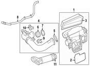 Mercedes PCV Valve Hose - Genuine Mercedes 2710780009