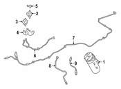 Mercedes PCV Valve Hose - Genuine Mercedes 4634703700
