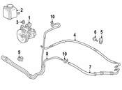 Mercedes Power Steering Cooler Bracket - Genuine Mercedes 1639940348