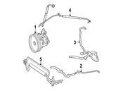 Mercedes Power Steering Pressure Hose - Genuine Mercedes 211466338164