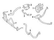 Mercedes Power Steering Pump - Genuine Mercedes 0064664301