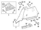 Mercedes Quarter Panel Emblem - Genuine Mercedes 15669504577H46