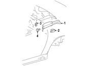 Mercedes Quarter Panel Trim Cap - Genuine Mercedes 1706920159