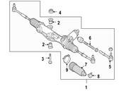 Mercedes Rack and Pinion Assembly - Genuine Mercedes 171460250080