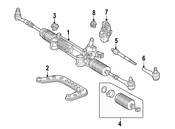 Mercedes Rack and Pinion Assembly - Genuine Mercedes 2104602500