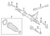 Mercedes Rack and Pinion Assembly - Genuine Mercedes 251460070080