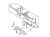Mercedes Rack and Pinion Assembly - Genuine Mercedes 211460240080
