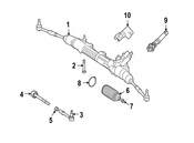 Mercedes Rack and Pinion Assembly - Genuine Mercedes 221460510080