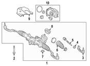 Mercedes Rack and Pinion Assembly - Genuine Mercedes 246460550180
