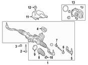 Mercedes Rack and Pinion Assembly - Genuine Mercedes 246460490187