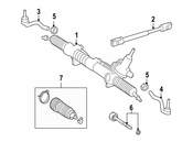 Mercedes Rack and Pinion Assembly - Genuine Mercedes 2044602501