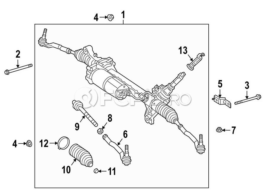 Mercedes Rack and Pinion Bracket - Genuine Mercedes 4634605700 | FCP Euro