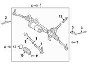 Mercedes Rack and Pinion Bracket - Genuine Mercedes 4634605800