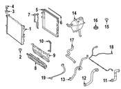 Mercedes Radiator Coolant Hose - Genuine Mercedes 1675019603