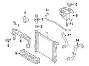 Mercedes Radiator Coolant Hose - Genuine Mercedes 2035012882