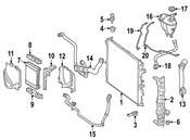 Mercedes Radiator Coolant Hose - Genuine Mercedes 2225014191