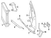 Mercedes Radiator Mount Bracket - Genuine Mercedes 4635051200