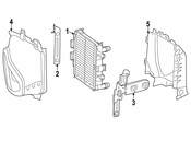 Mercedes Radiator Mount Bracket - Genuine Mercedes 2235043300