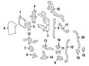 Mercedes Radiator Mount Bracket - Genuine Mercedes 4635009400
