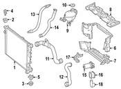 Mercedes Radiator Support Access Cover - Genuine Mercedes 2185000955