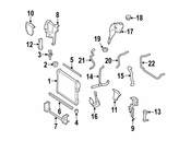 Mercedes Radiator Support Air Deflector - Genuine Mercedes 2165051730