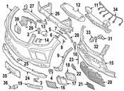 Mercedes Radiator Support Baffle - Genuine Mercedes 1668850563