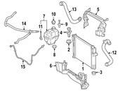 Mercedes Radiator Support Baffle - Genuine Mercedes 2115052030