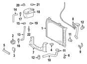 Mercedes Radiator Support Baffle - Genuine Mercedes 1705050730