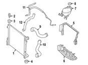 Mercedes Radiator Support Baffle - Genuine Mercedes 2045052730