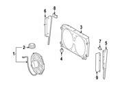 Mercedes Radiator Support Baffle Clip - Genuine Mercedes 0039871751