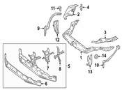 Mercedes Radiator Support Bracket - Genuine Mercedes 1726260431