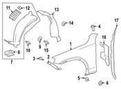 Mercedes Radiator Support Side Panel - Genuine Mercedes 2536202001
